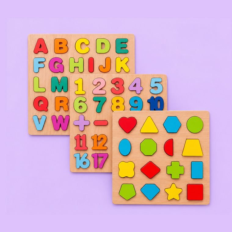 3 SET WOODEN PUZZLE 