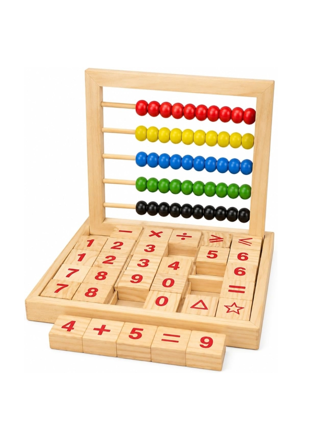 WOODEN ABACUS MATH LEARNING TOY