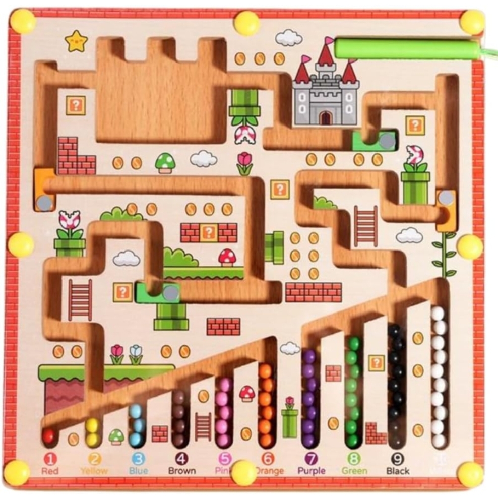 WOODEN MAGNETIC MARIO MAZE