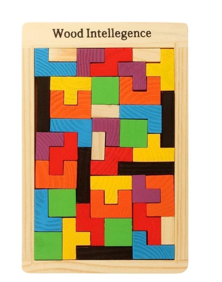 WOODEN TETRIS PUZZLE