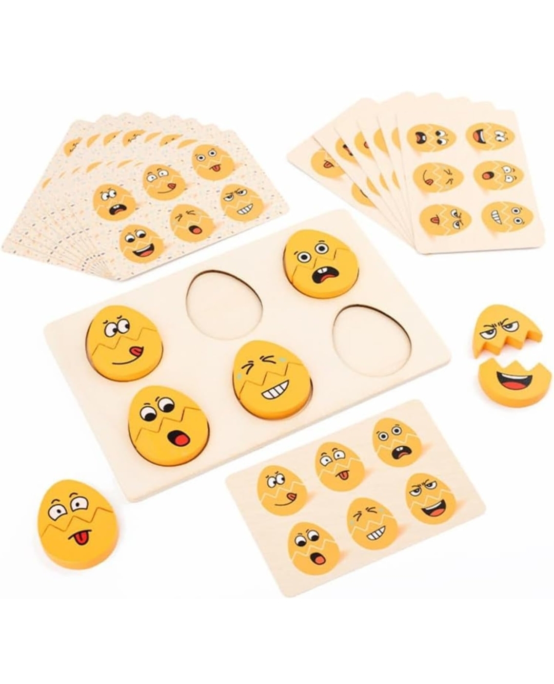 WOODEN EGG EMOJI PUZZLE