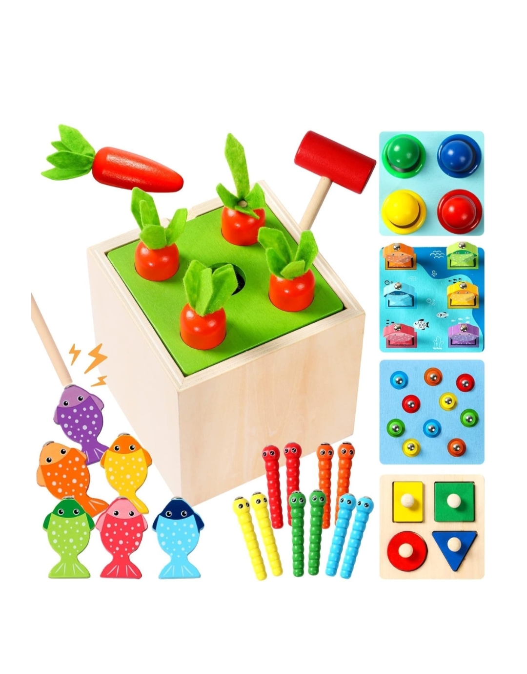 5 in 1 MONTESSORI WOODEN ACTIVITY BOX