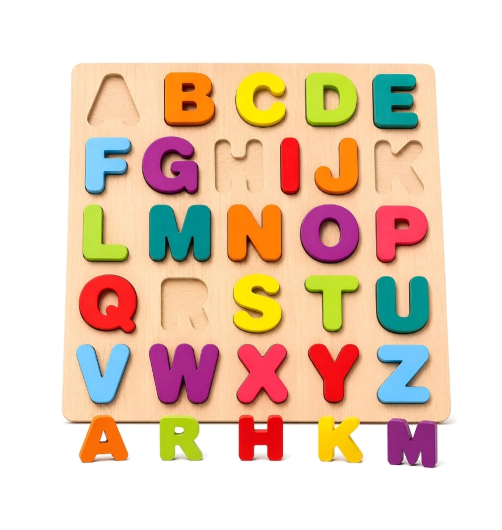 WOODEN LEARNING BOARD ALPHABETS 
