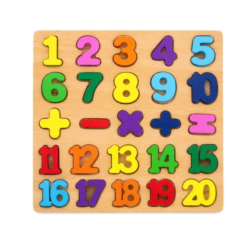 WOODEN LEARNING BOARD NUMBERS
