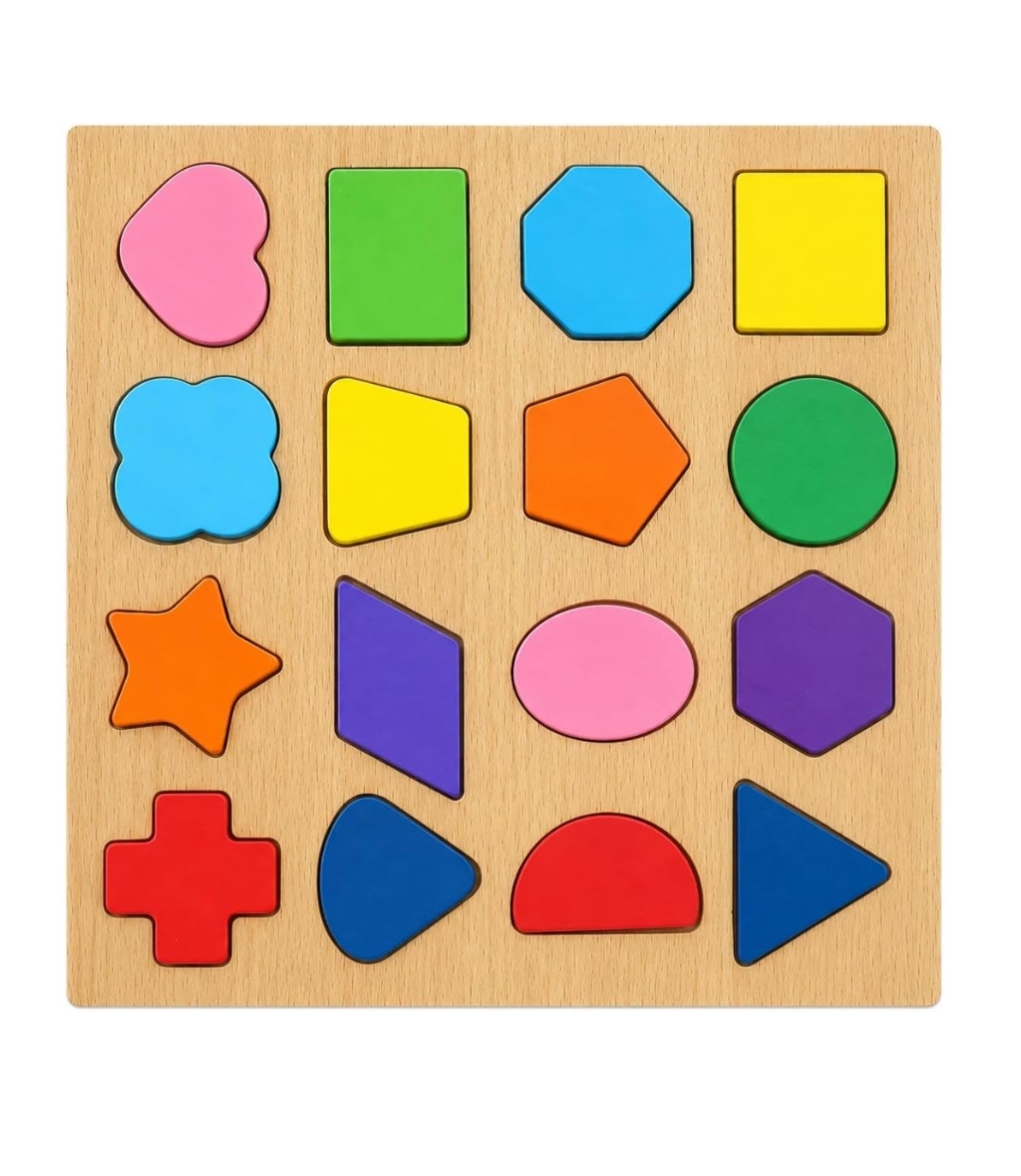 WOODEN LEARNING BOARD SHAPES