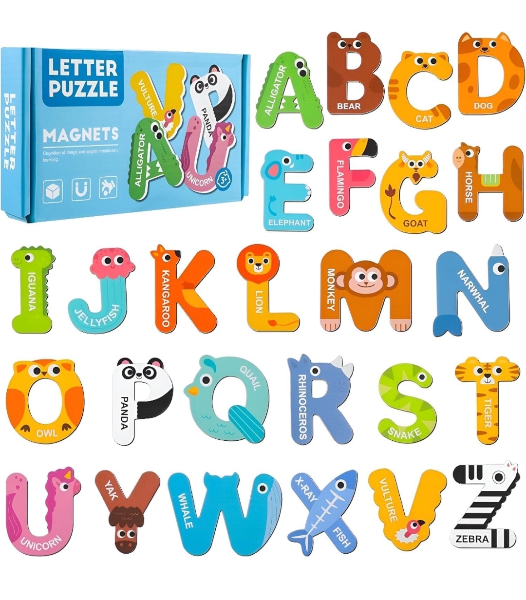 MAGNETIC ANIMAL ALPHABETS PUZZLE SET 