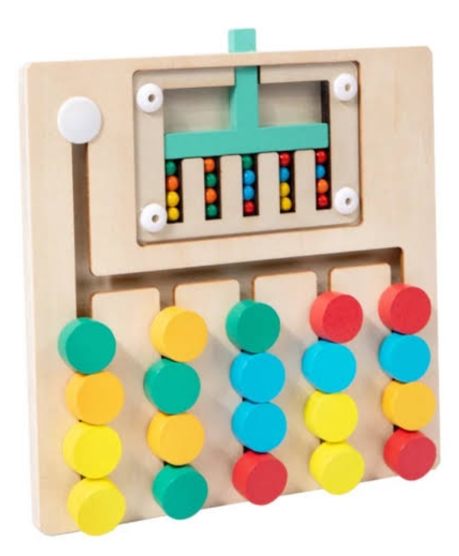 WOODEN MOBILE 5 COLOUR GAME