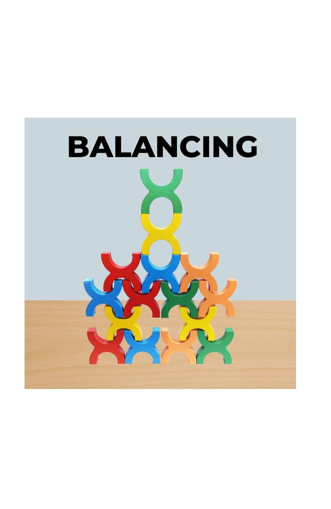 BALANCE THE X WOODEN STACKING GANE