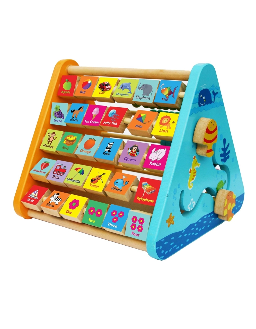 5 IN 1 WOODEN ACTIVITY TRIANGLE 