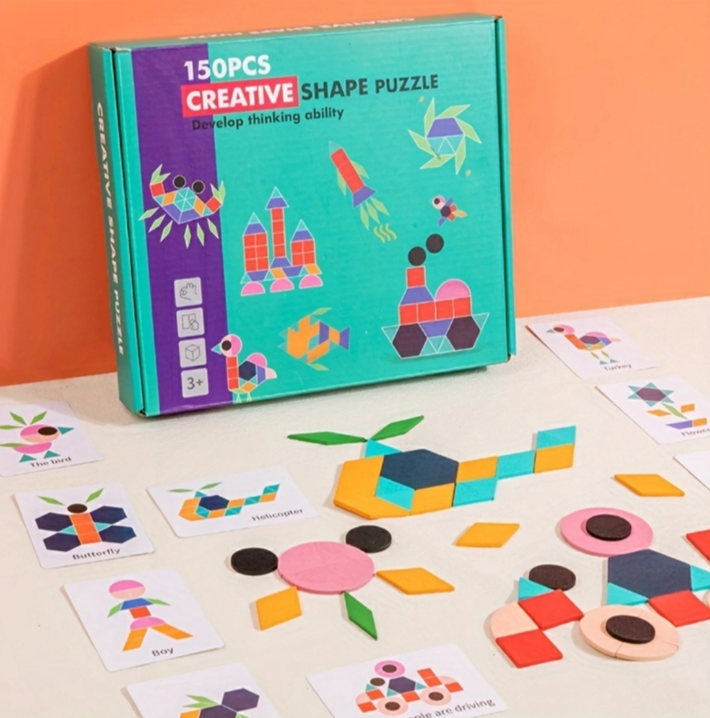 WOODEN 150PCS CREATIVE PUZZLE