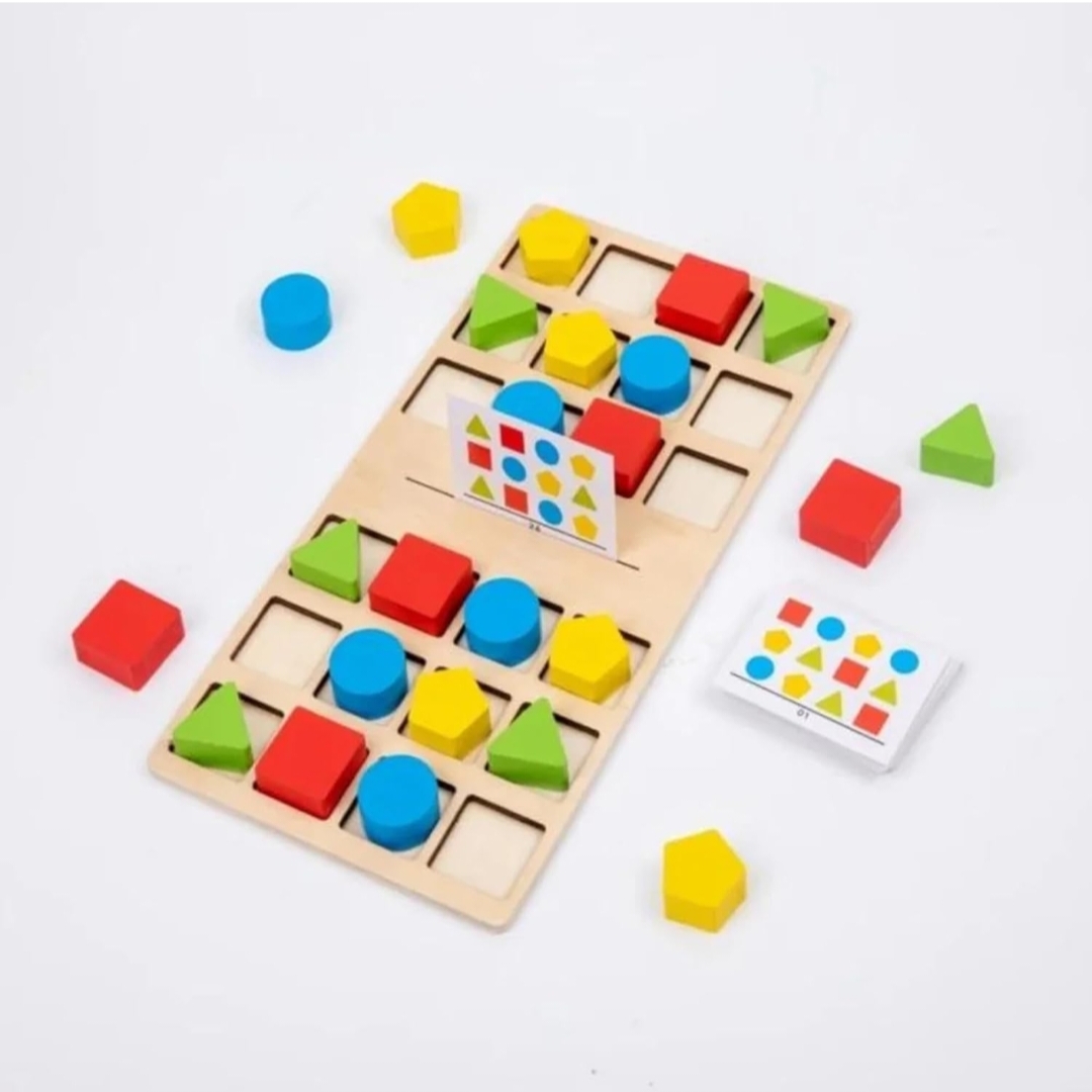 WOODEN SHAPE FOUR COLOUR BATTLE