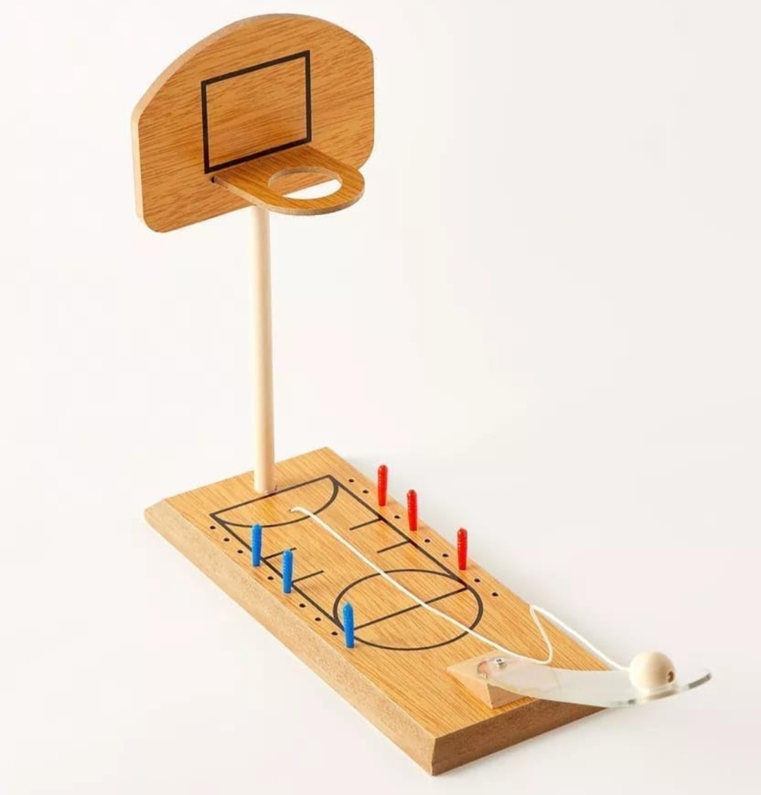 WOODEN DESKTOP BASKETBALL 