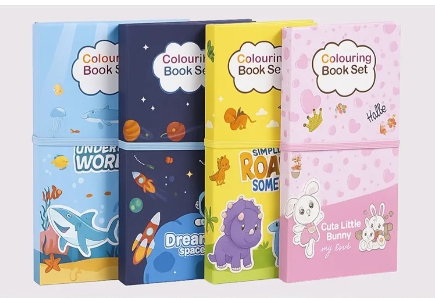 COLOURING BOOK SET - RANDOM CHOICE 