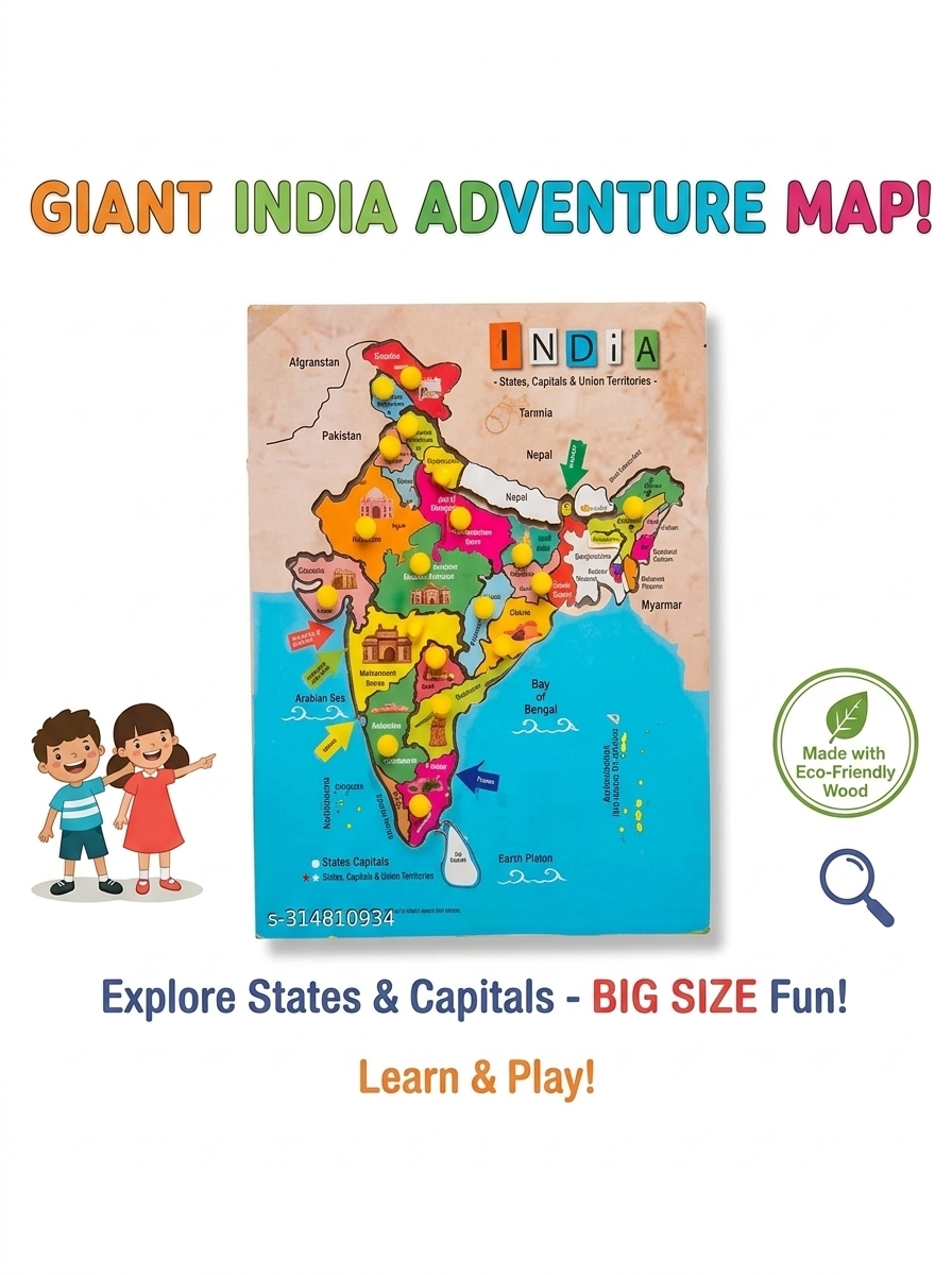 INDIA MAP PEG BOARD