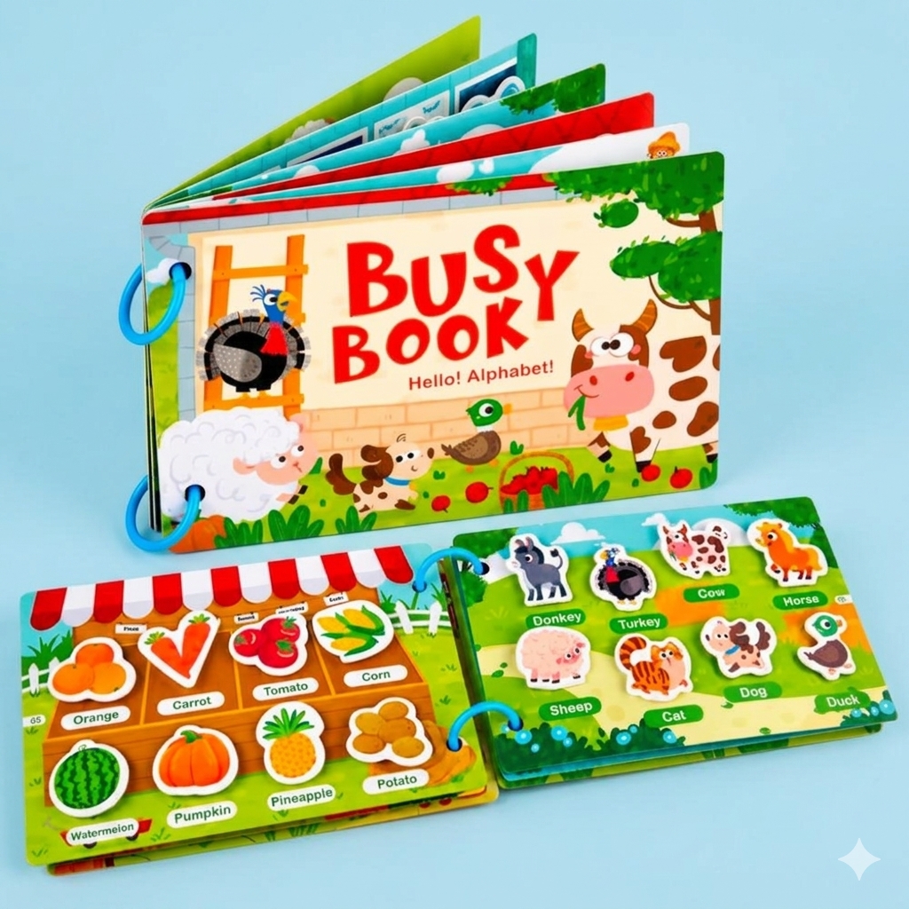 BUSY BOOK FOR TODDLERS