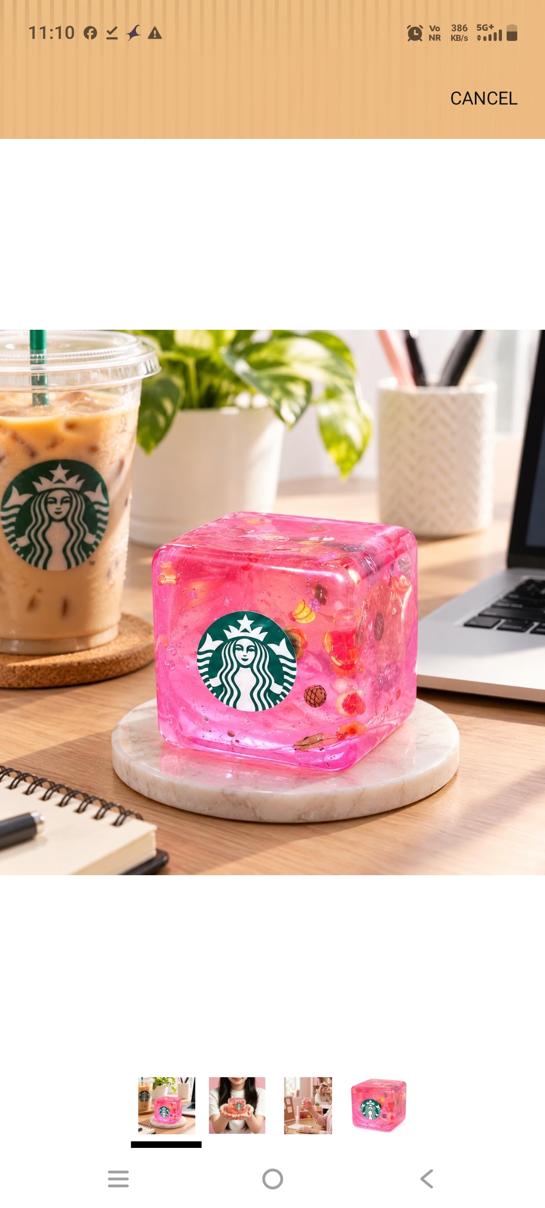 Squishy Cube starbuck- Random Color 