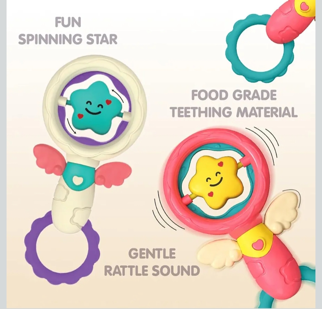 2 in 1 STAR TEETHER AND RATTLE