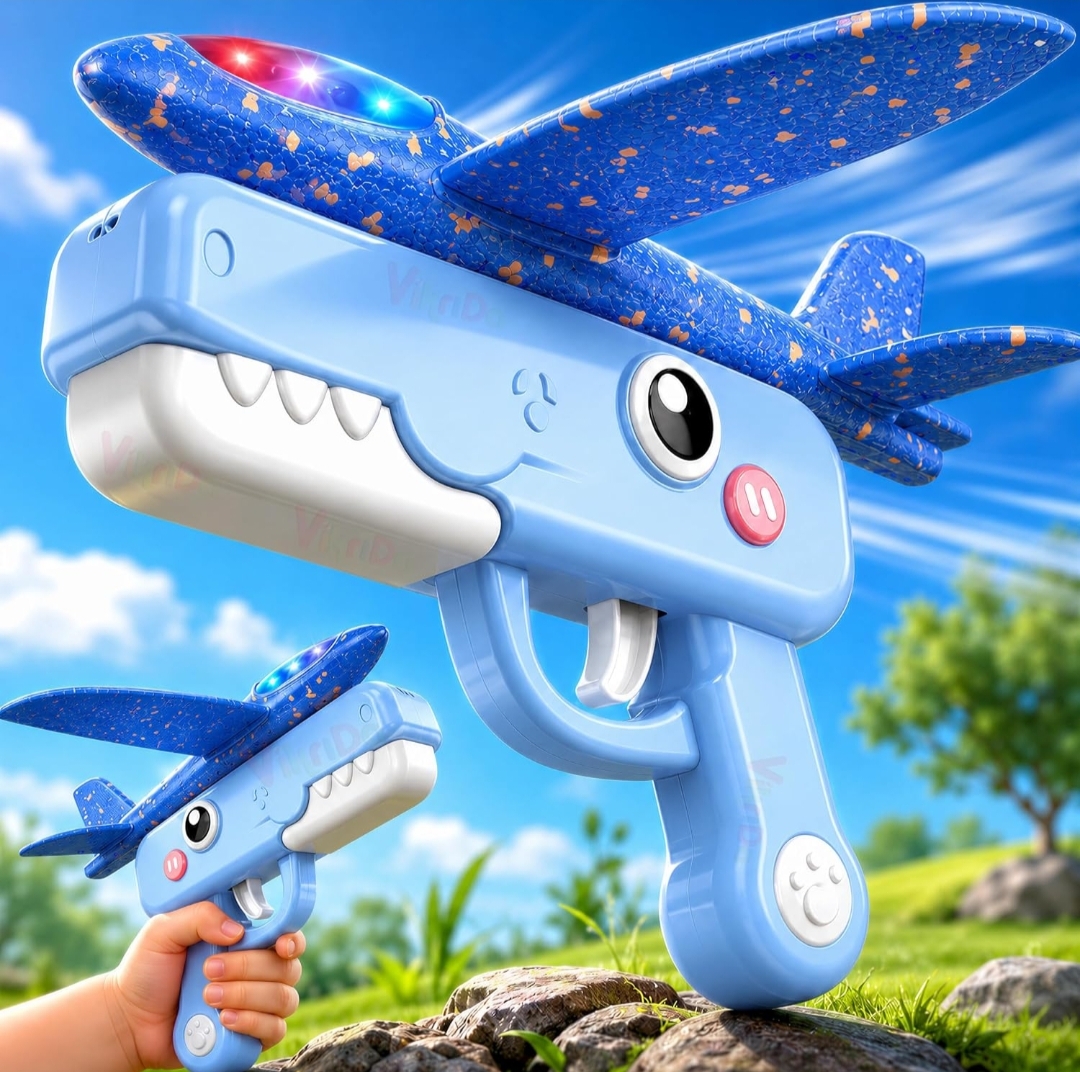 DINOSAUR AIRPLANE LAUNCHER GUN 