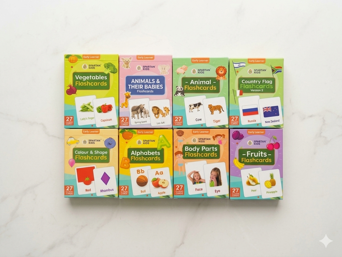 SPARTAN KIDS FLASH CARDS SINGLE PCS