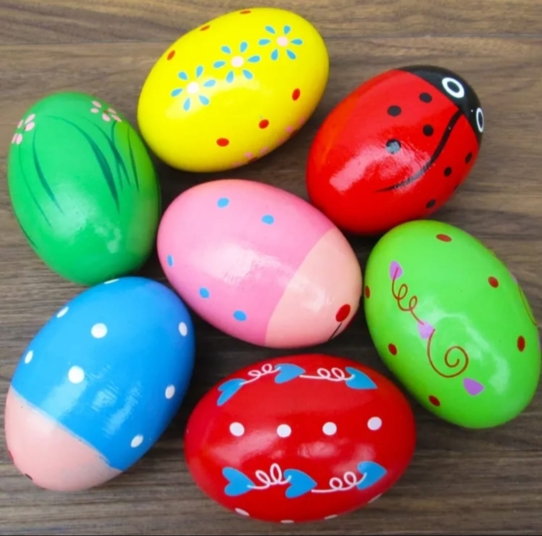 WOODEN MUSICAL EGG SHAKER 