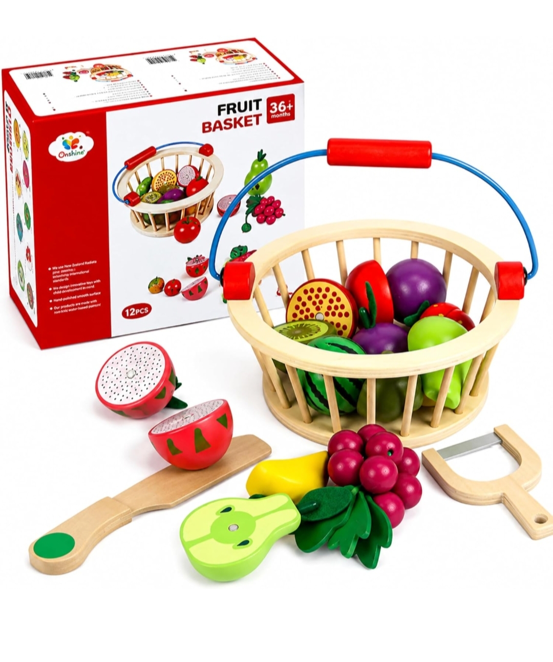 WOODEN FRUIT BASKET 