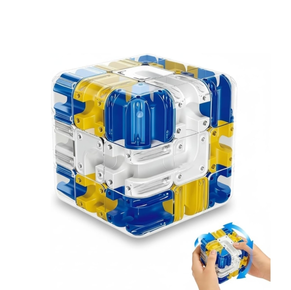 3D MAZE BALL ROLLING CUBE