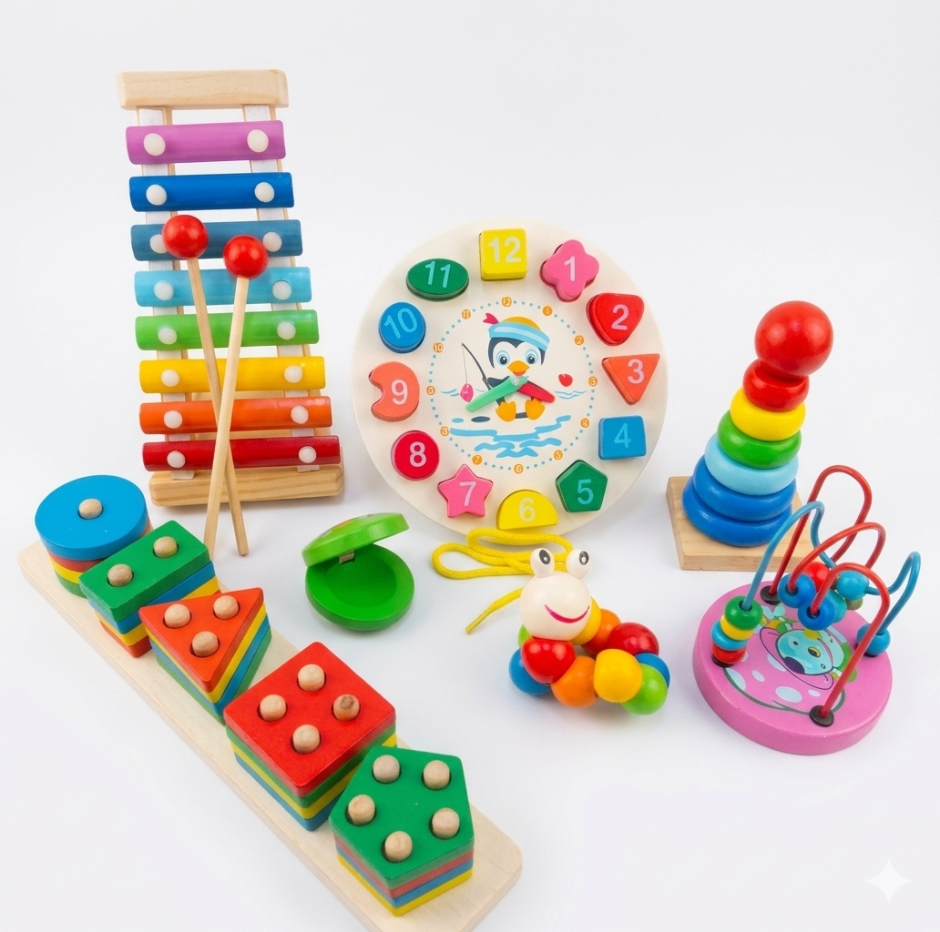 WOODEN MONTESSORI  KIT COMBO