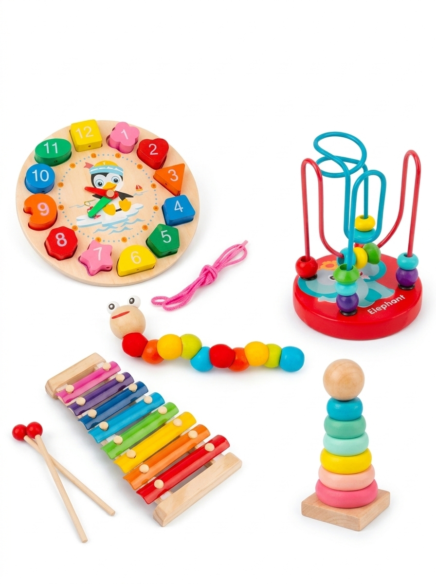 WOODEN MONTESSORI COMBO SET