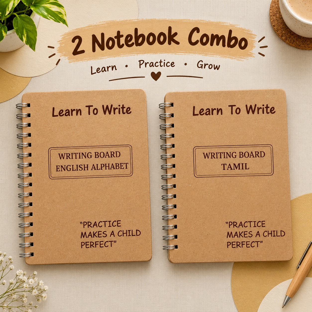 WRITING PRACTICE BOOK COMBO - ENGLISH &TAMIL