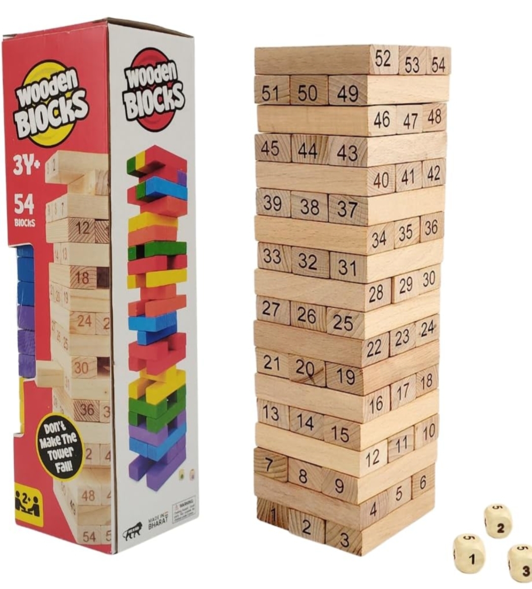WOODEN TUMBLING TOWER BIG