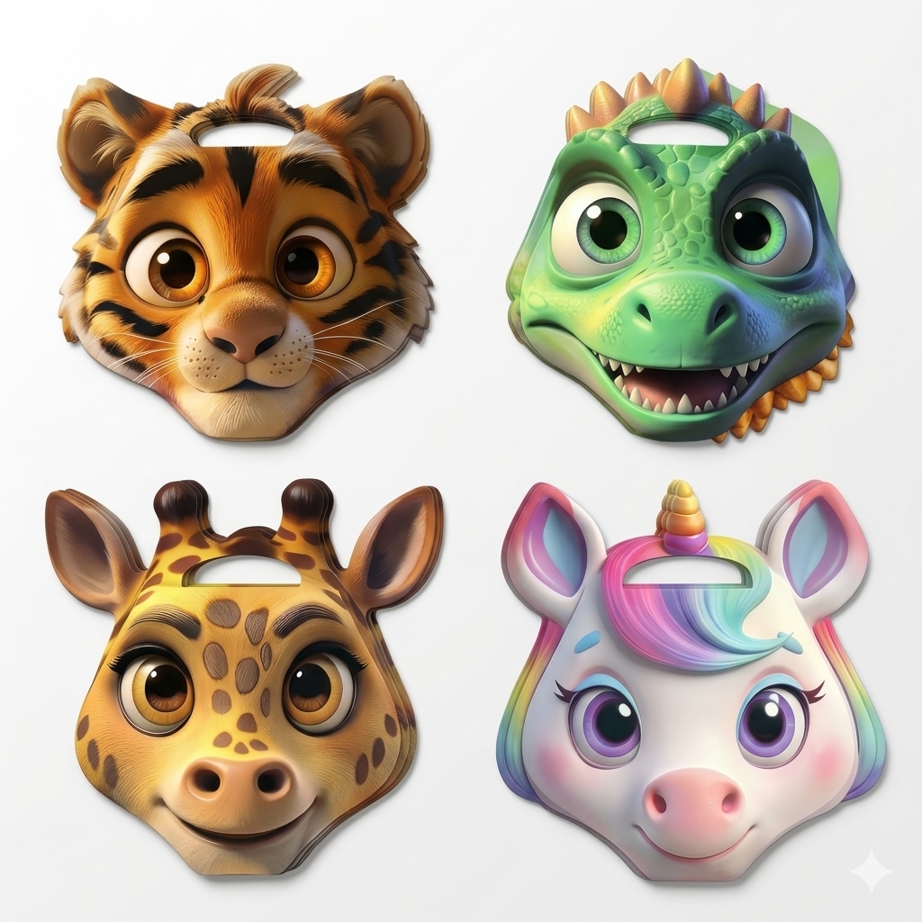 3D ANIMAL FACE NOTEBOOK -1 PCS 