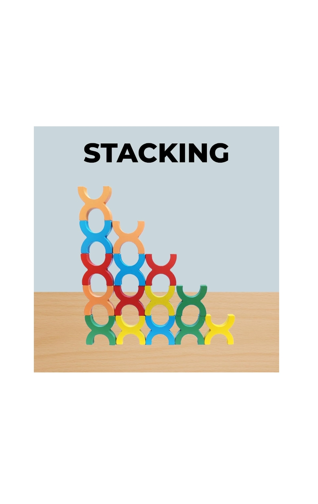 BALANCE THE X WOODEN STACKING GANE hover