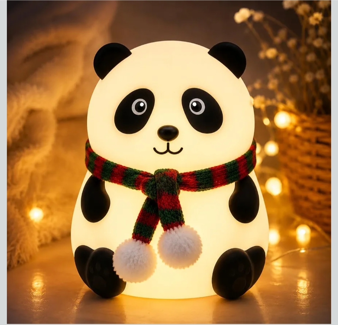 RECHARGEABLE SILICONE PANDA NIGHT LIGHT hover