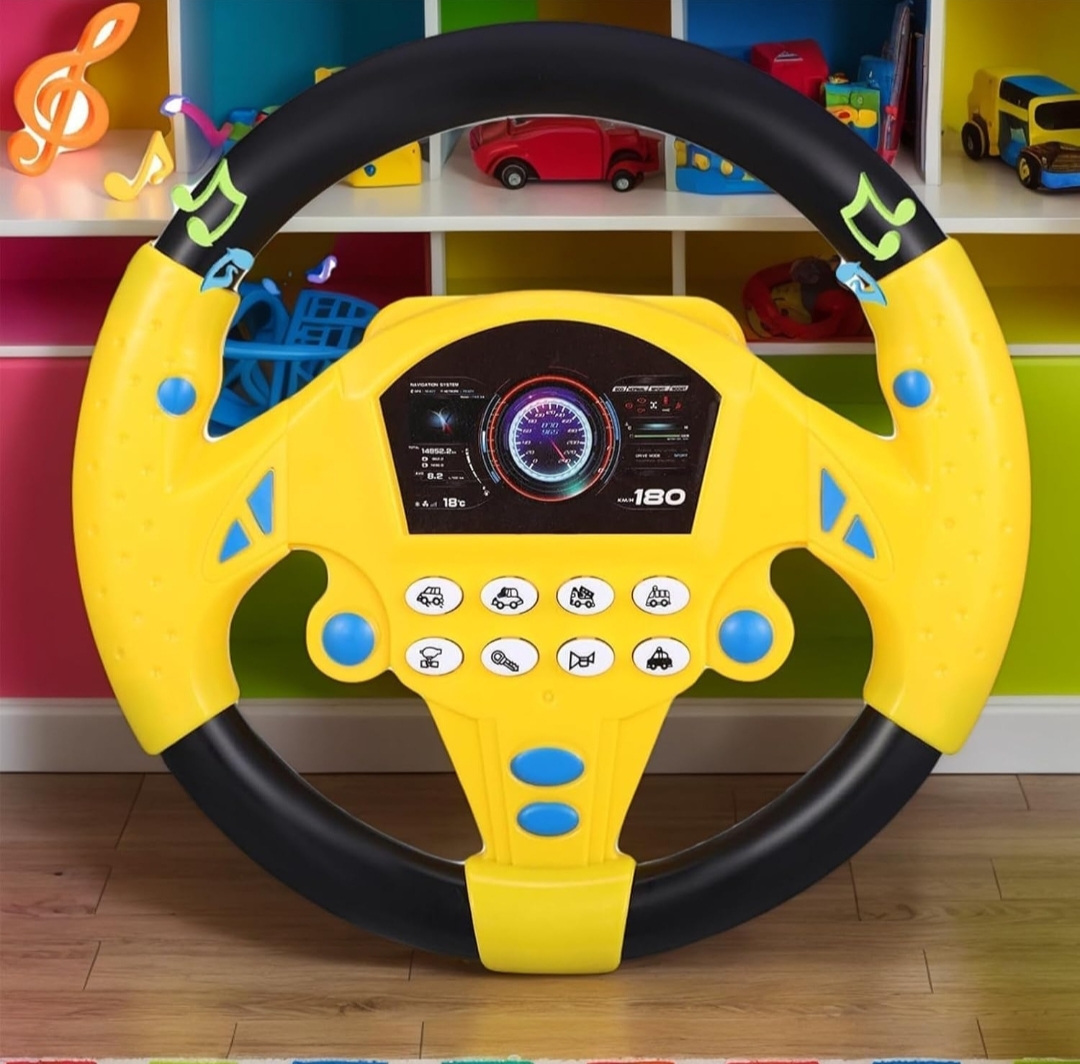 Premium Kids Steering Wheel Toy with Music & Interactive Sound Effects hover