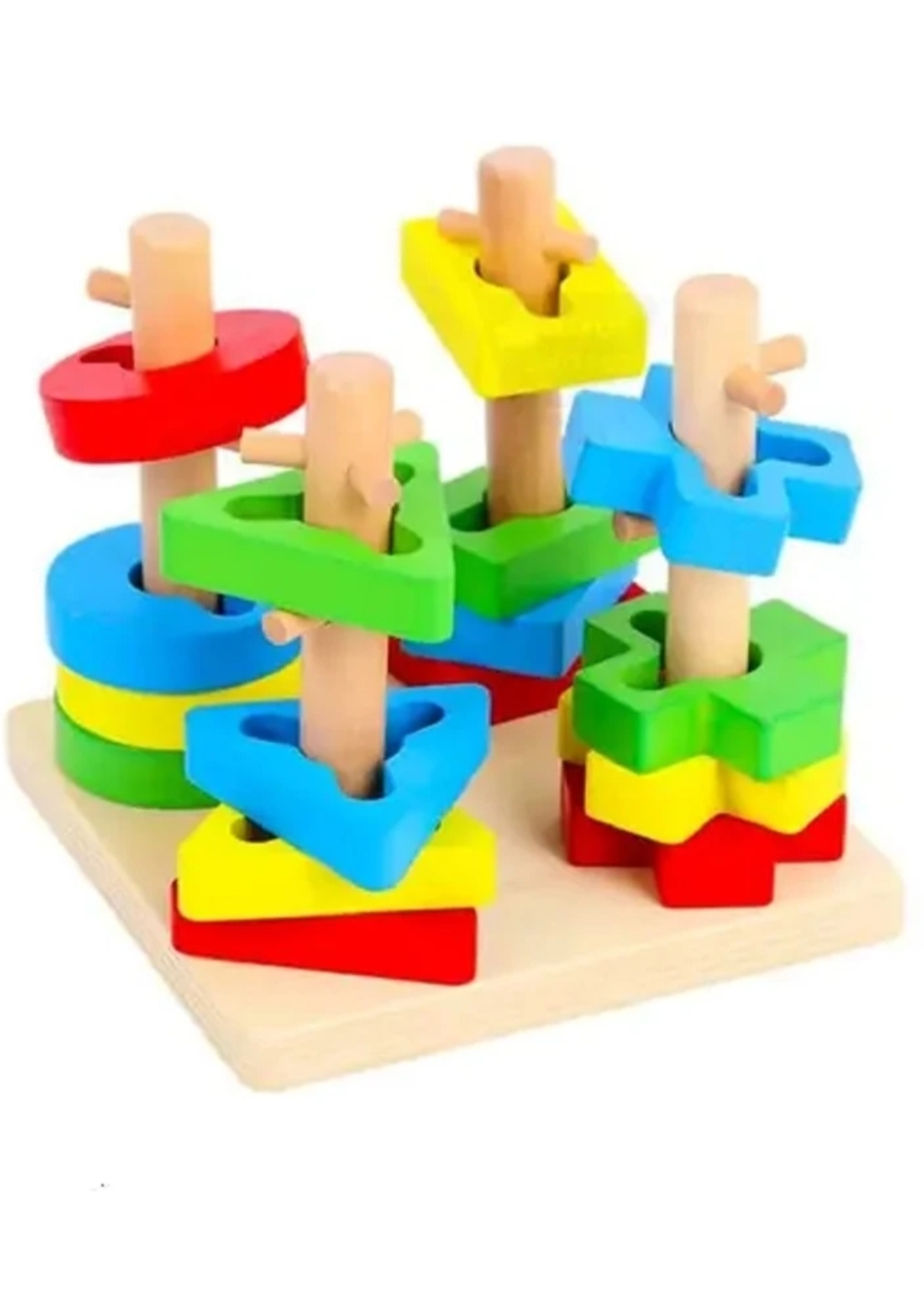 WOODEN INTELLECTUAL GEOMETRIC PUZZLE hover
