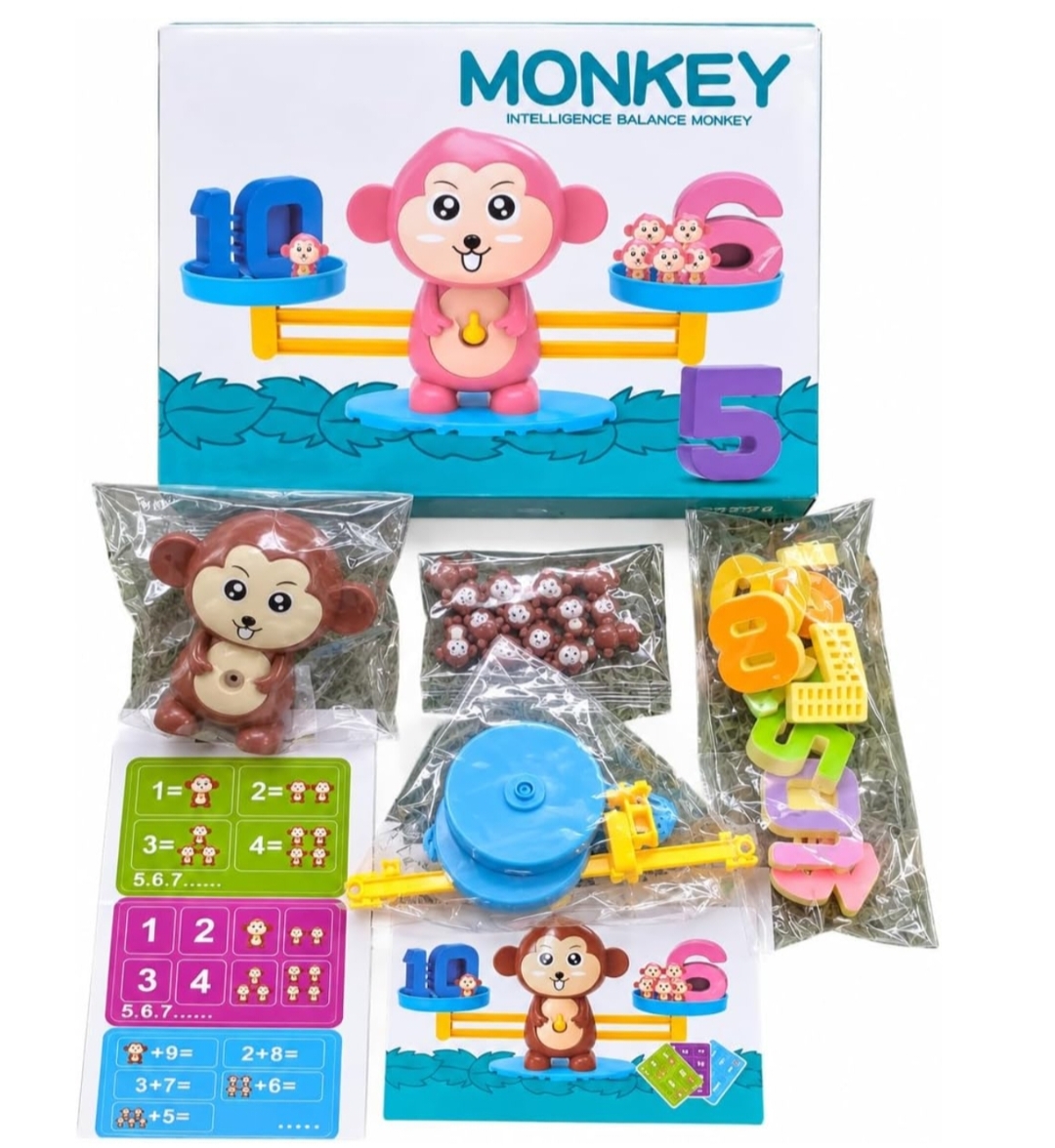 MONKEY BALANCING MATH GAME FOR KIDS hover