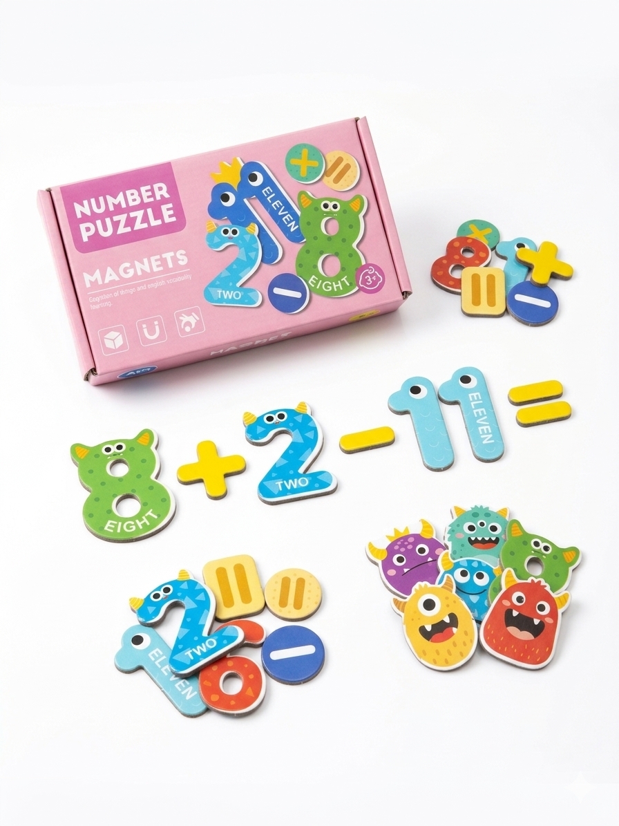 MAGNETIC NUMBER PUZZLE SET hover