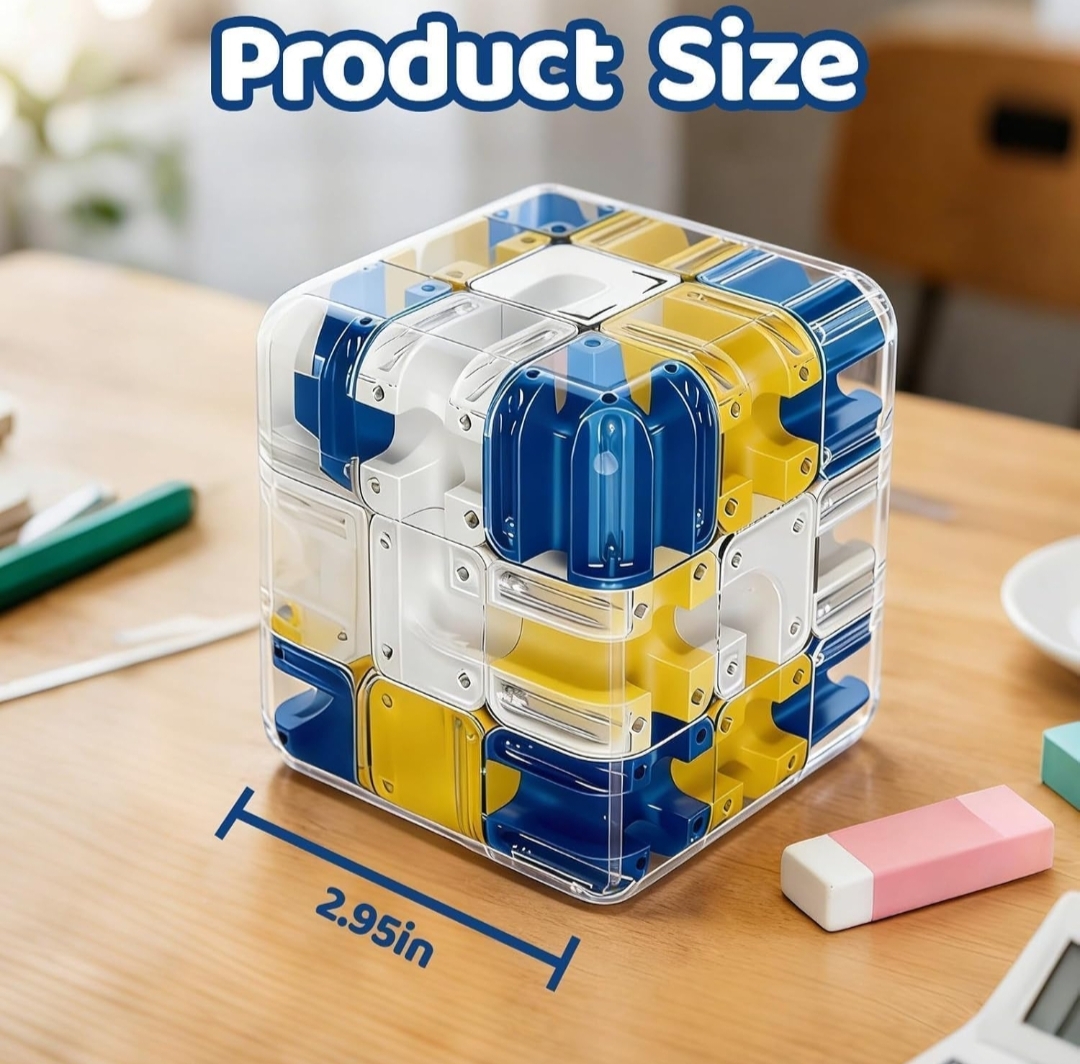 3D MAZE BALL ROLLING CUBE hover