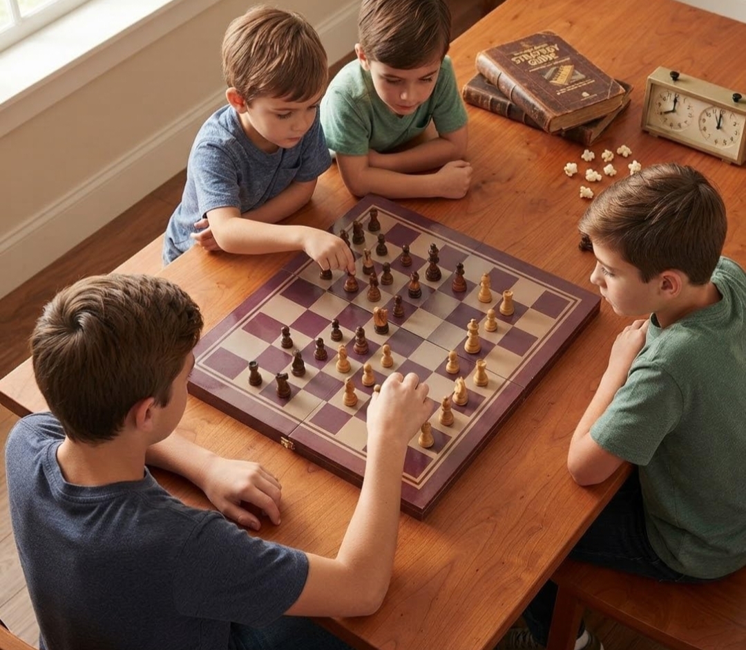 WOODEN INTERNATIONAL CHESS BOARD hover