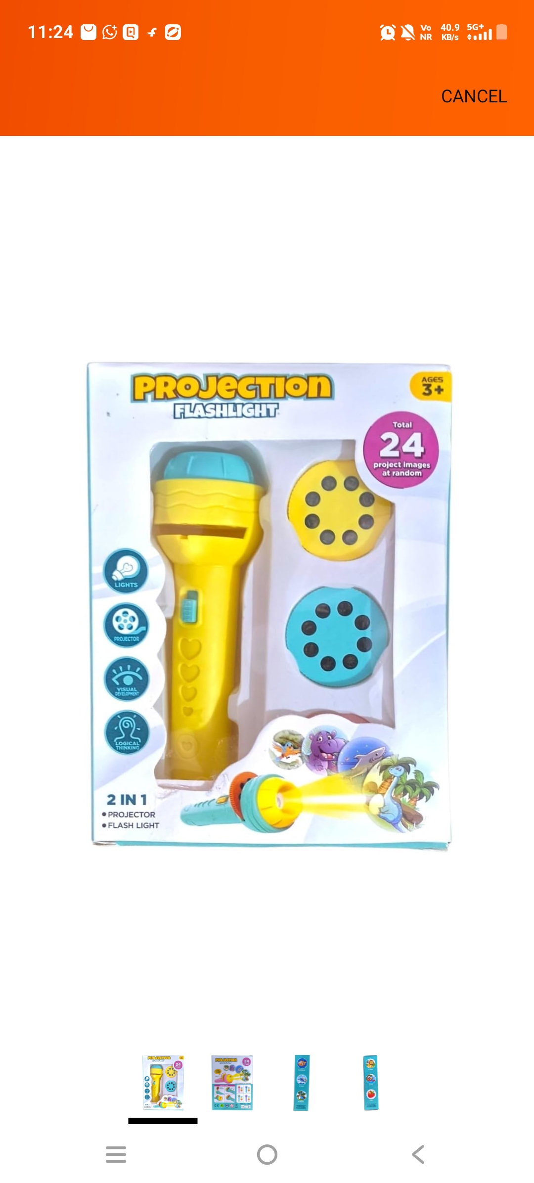 KIDS PROJECTION FLASHLIGHT  hover