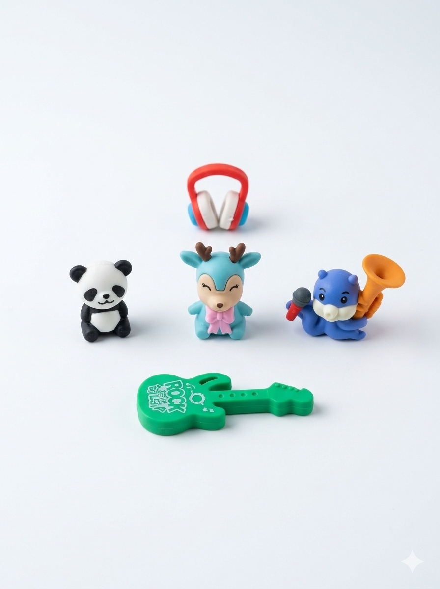 CUTE ANIMAL ERASER SET  hover