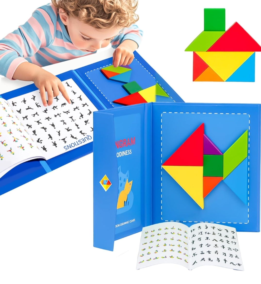WOODEN MAGNETIC TANGRAM hover