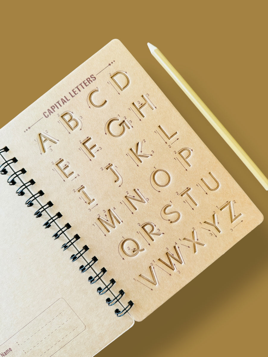 ALPHABETS AND NUMBERS WRITING PRACTICE BOOK hover