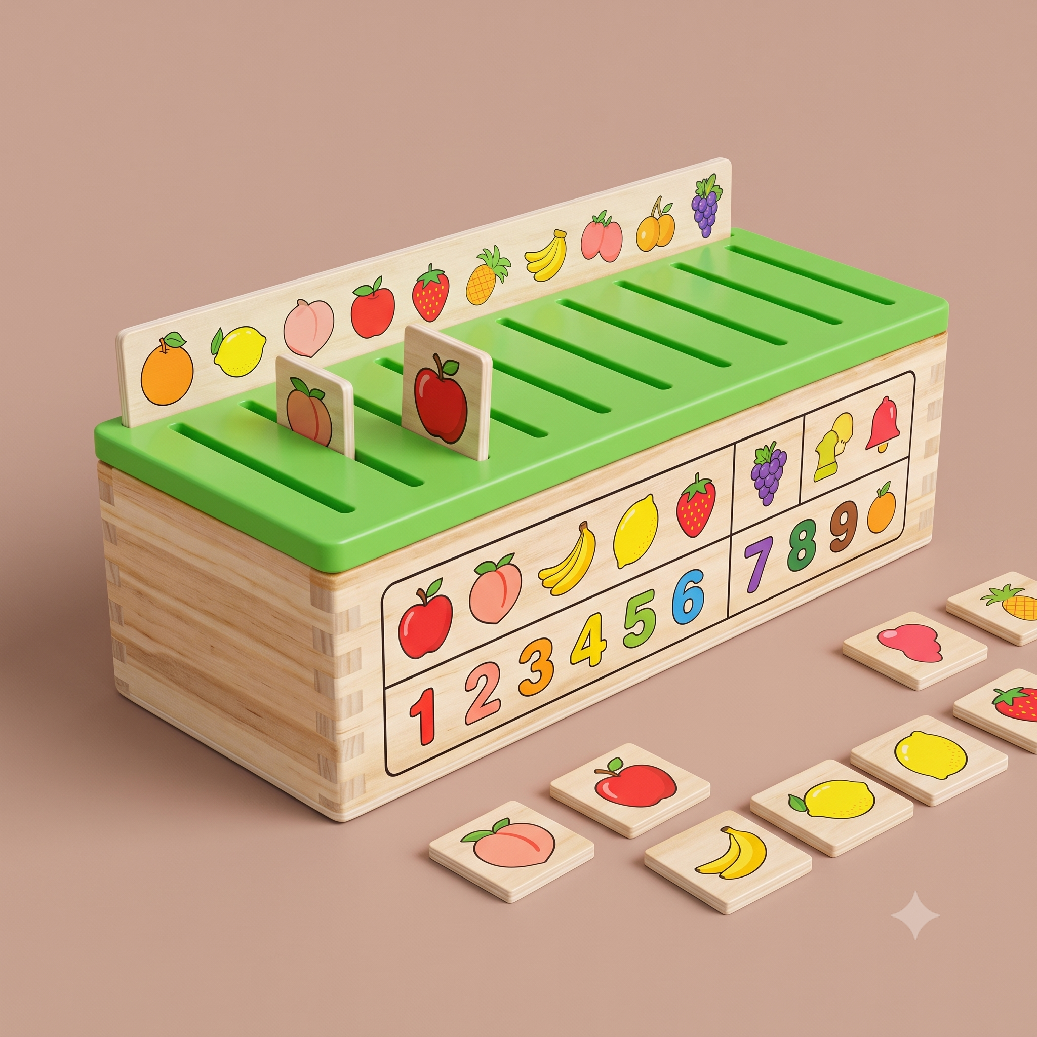 WOODEN KNOWLEDGE CLASSIFICATION BOX