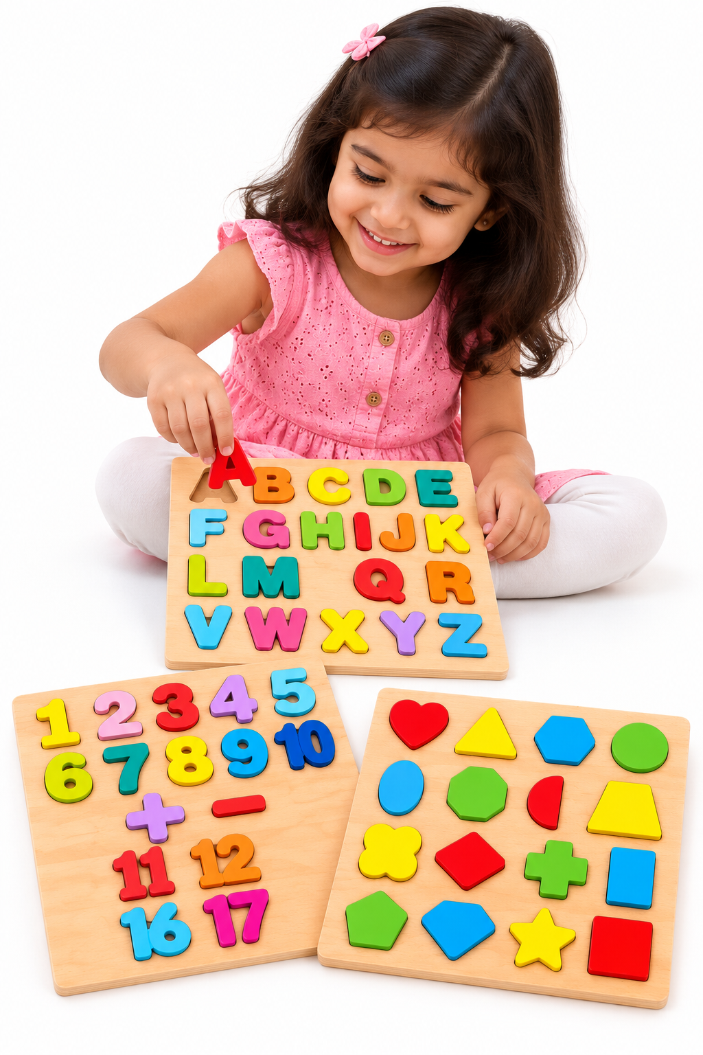 3 SET WOODEN LEARNING BOARD hover