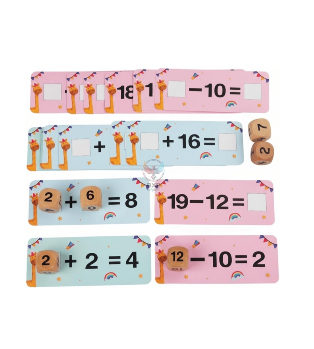 WOODEN NUMBER DICE SET hover