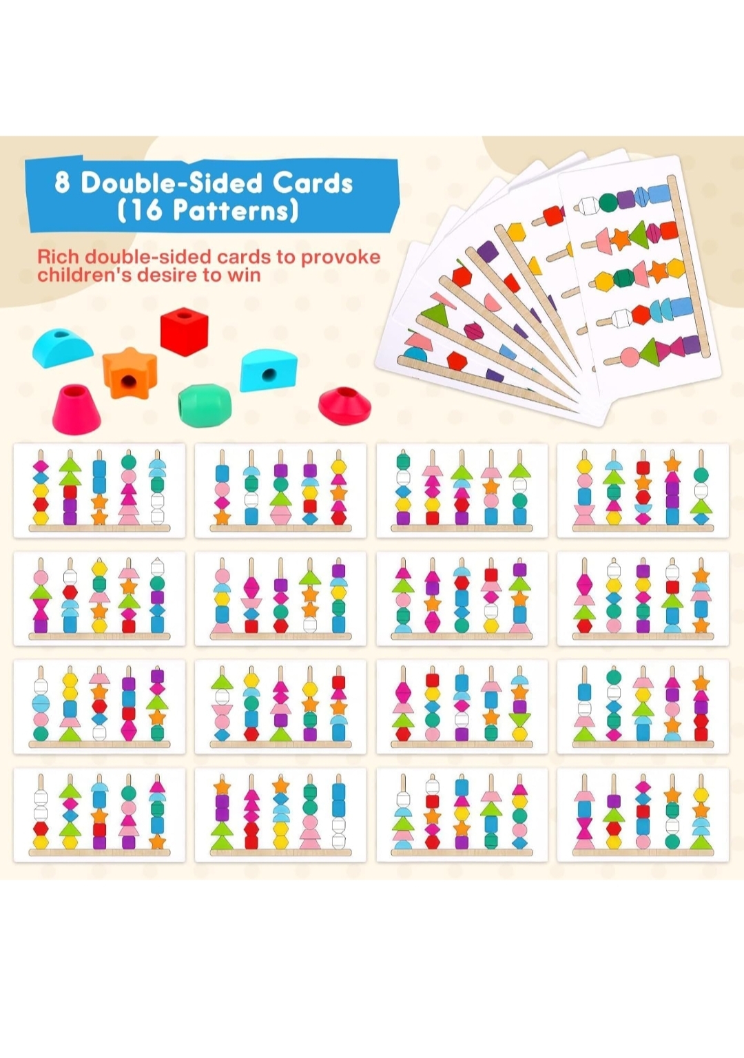 WOODEN BEADS SEQUENCING GAME hover